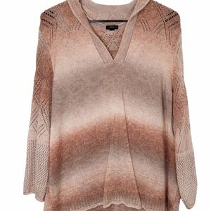 Torrid V-Neck Pink Gradient Hooded Sweater